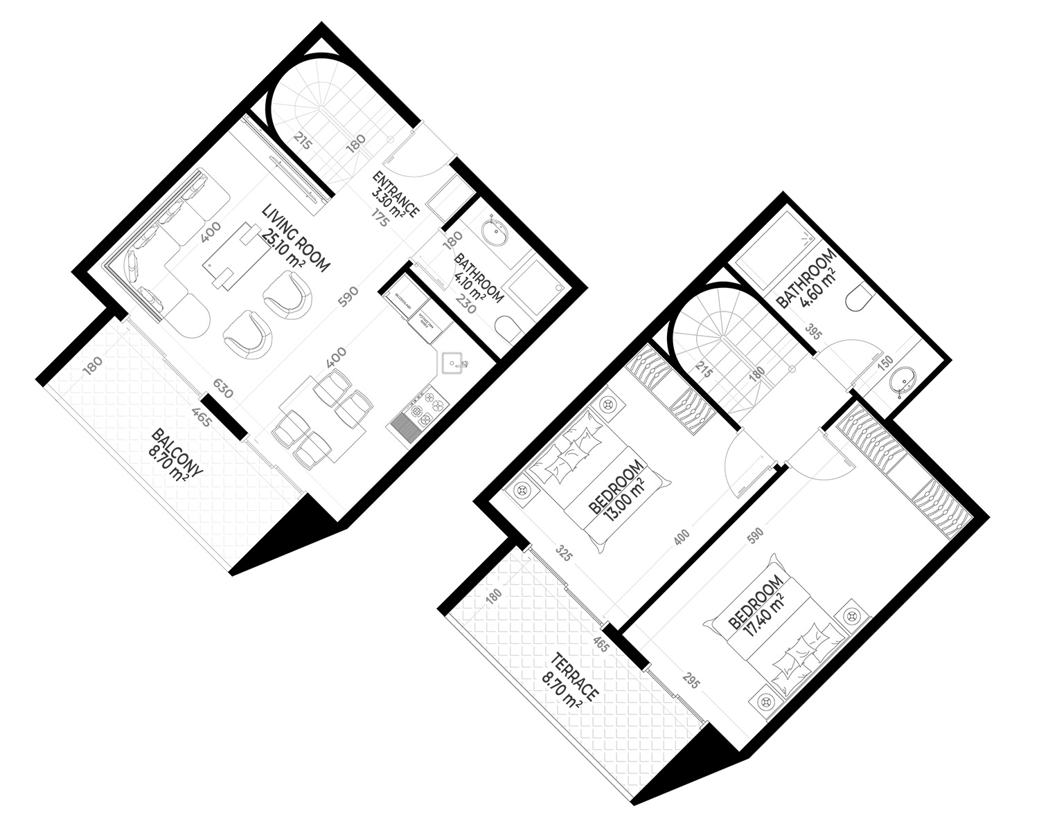 Yekta Sunrise Residence · 格局 18 · 2+1 · 109.70 平方米