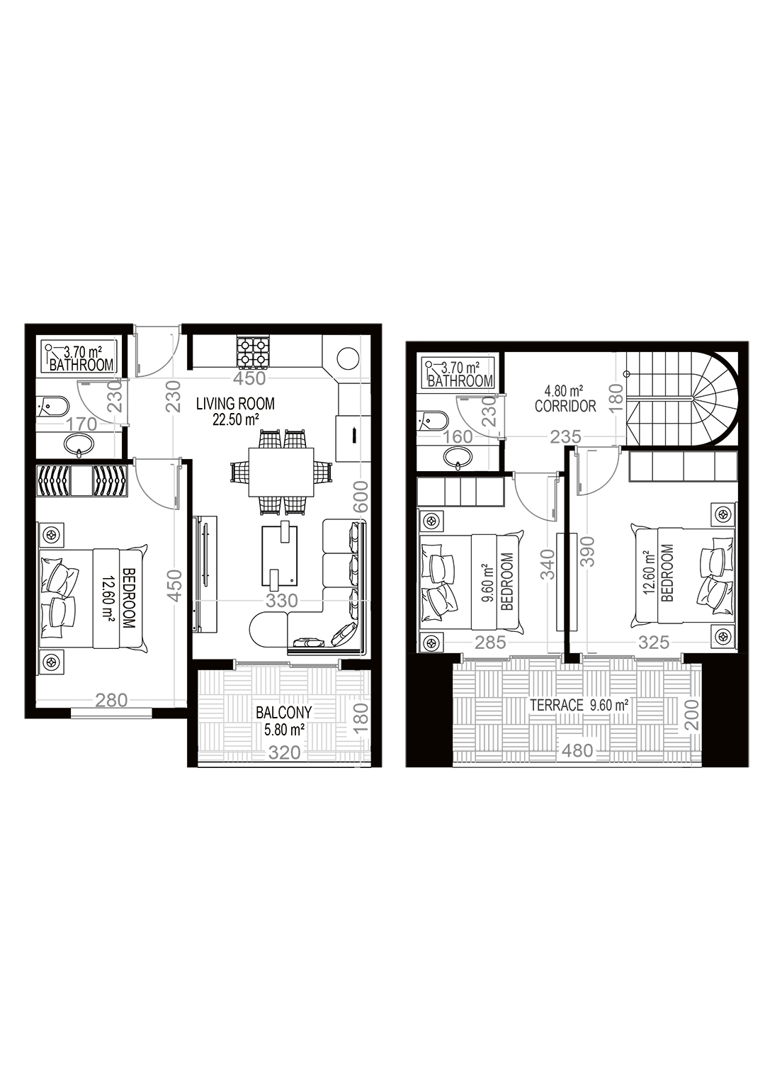 Yekta Sungate Residence · 户型 23 · 2+1 · 100.20 平方米