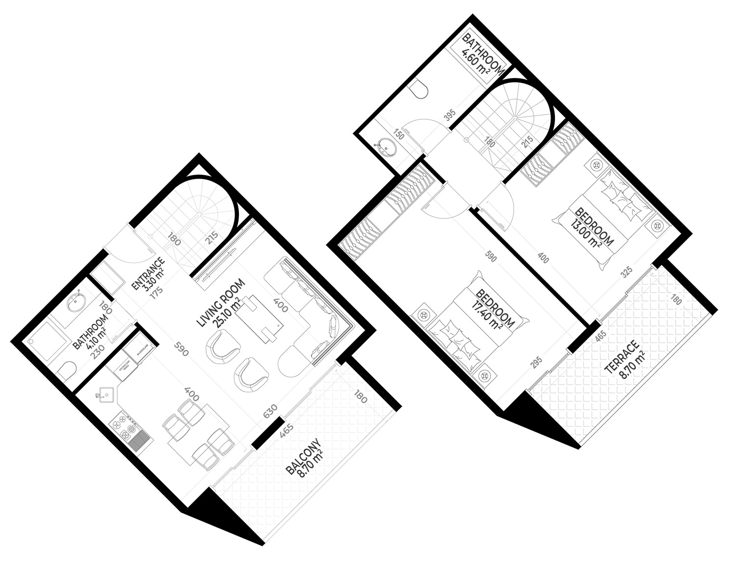 Yekta Sunrise Residence · 格局 13 · 2+1 · 109.70 平方米
