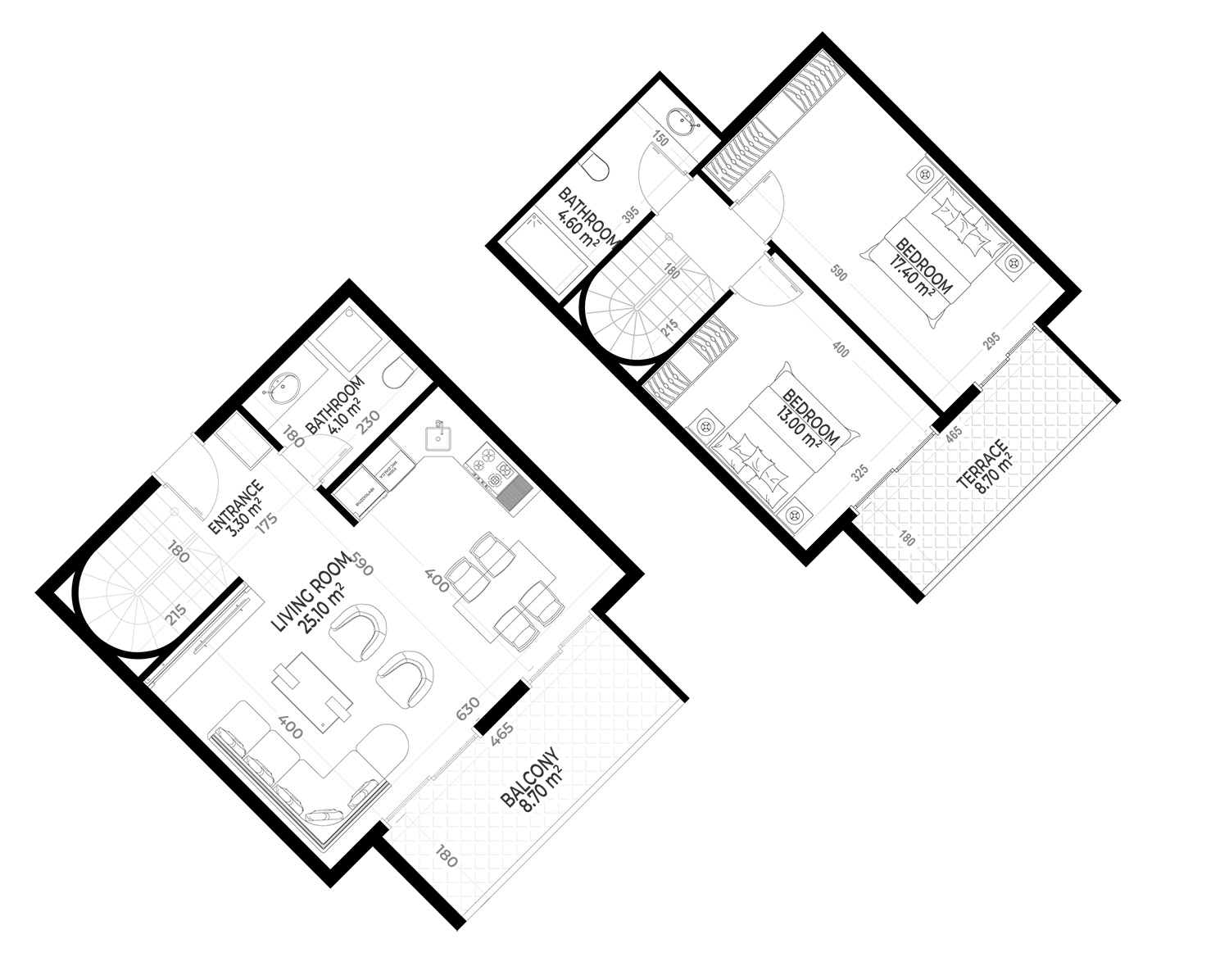 Yekta Sunrise Residence · 格局 12 · 2+1 · 109.70 平方米