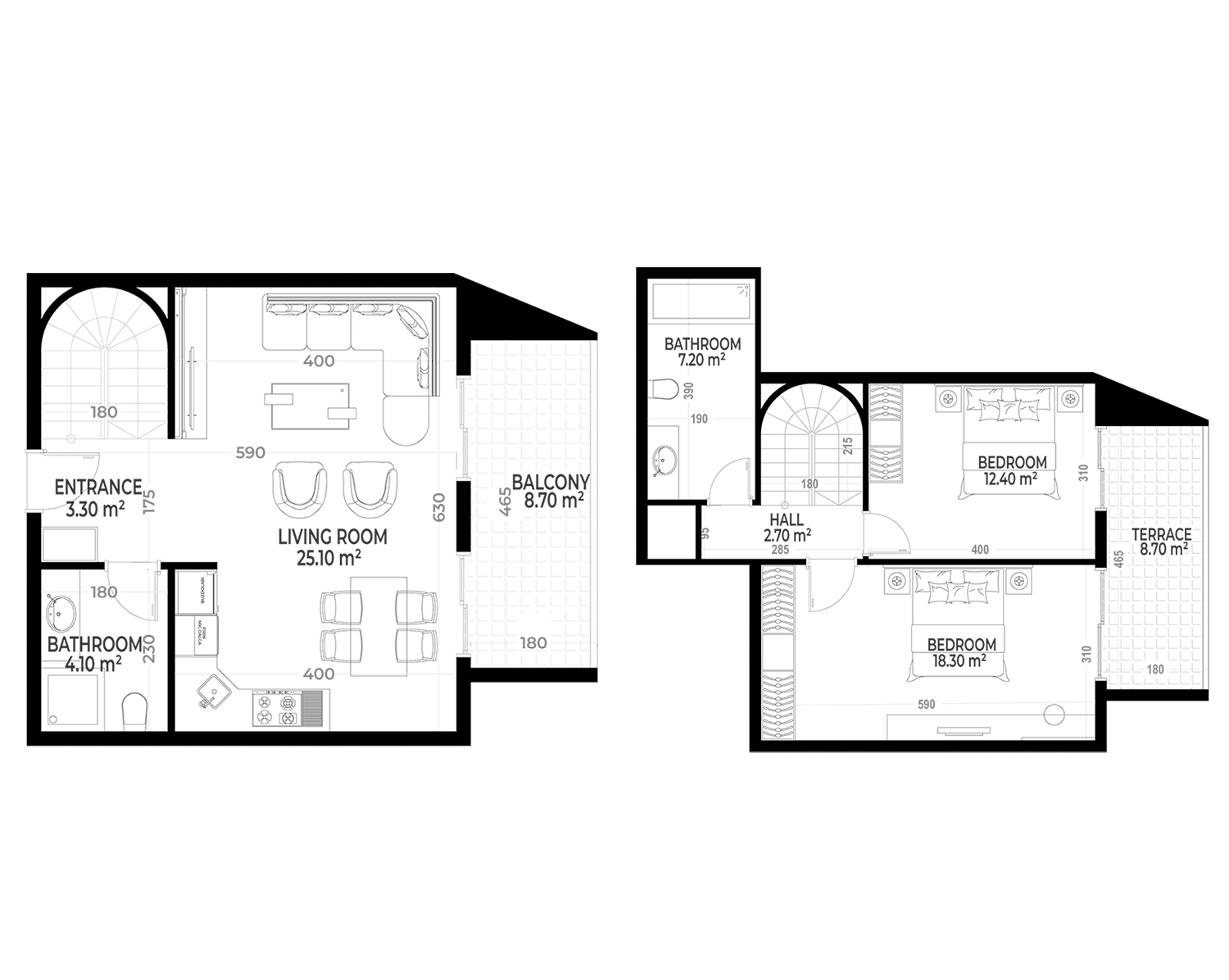 Yekta Sunrise Residence · 格局 14 · 2+1 · 109.70 平方米