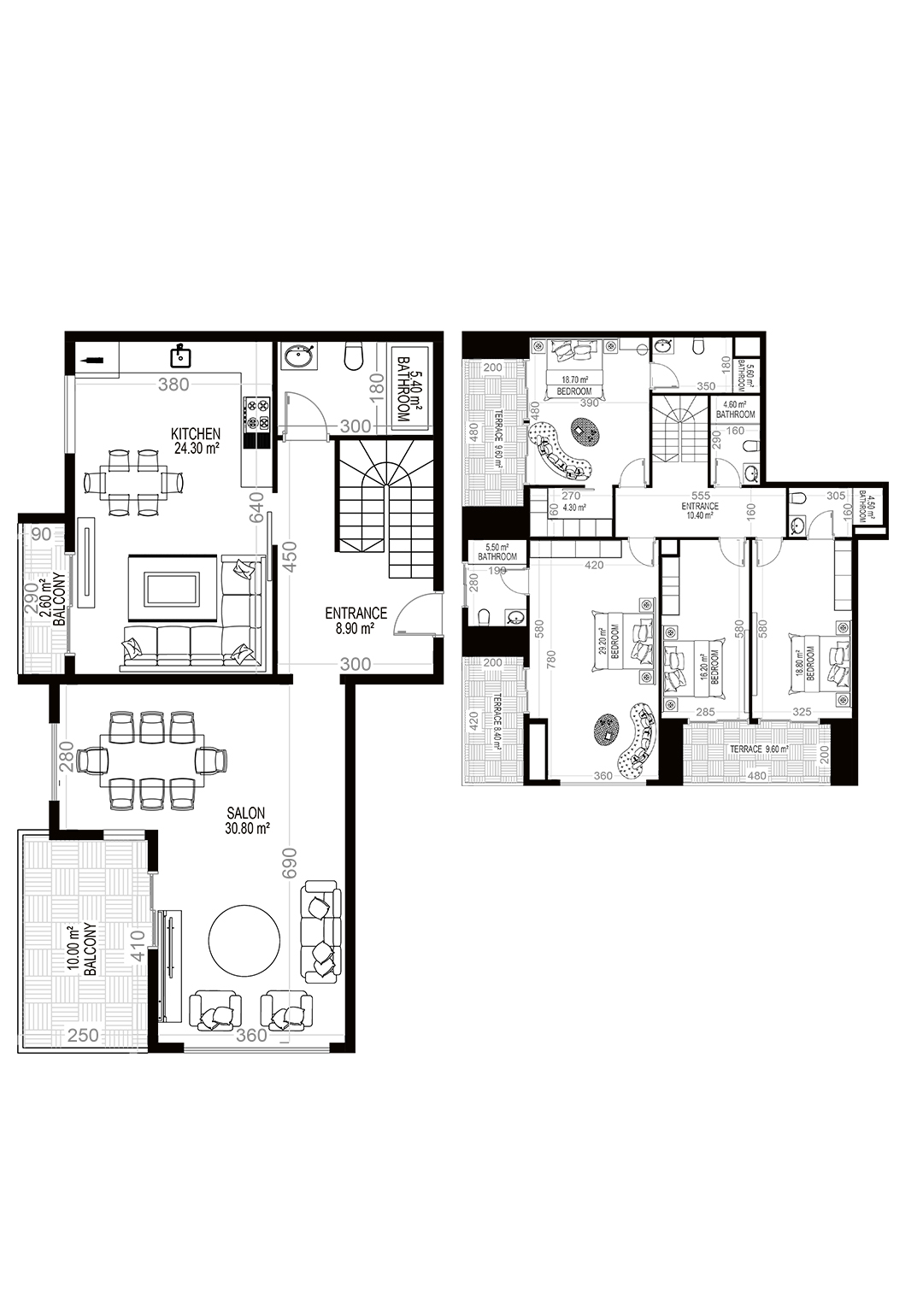 Yekta Sungate Residence · 户型 25 · 4+2 · 236.10 平方米